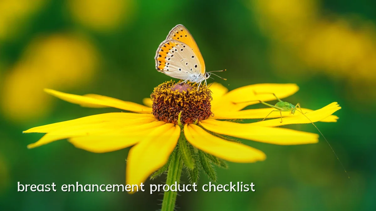 breast enhancement product checklist