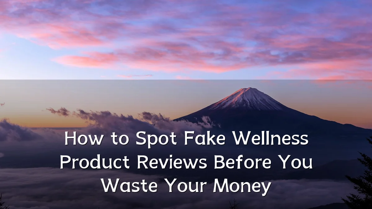 How to Spot Fake Wellness Product Reviews Before You Waste Your Money