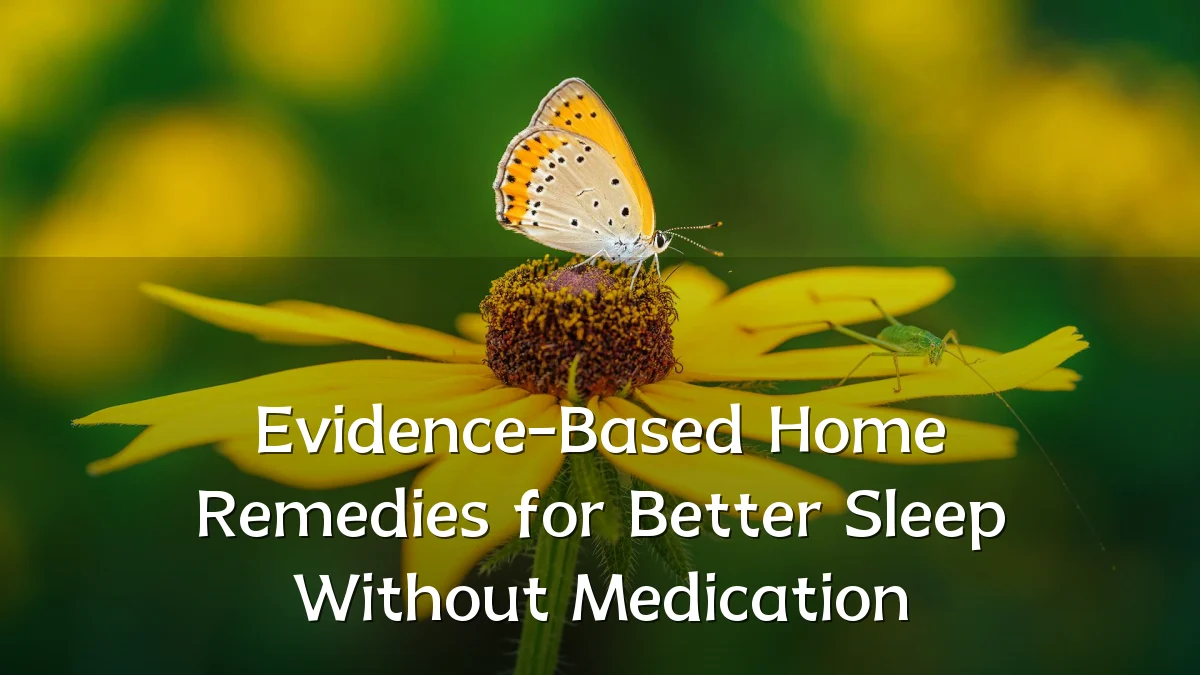 Evidence-Based Home Remedies for Better Sleep Without Medication