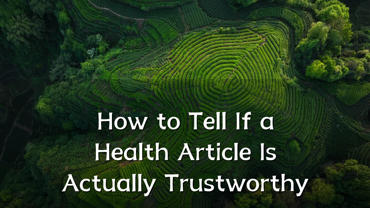 How to Tell If a Health Article Is Actually Trustworthy