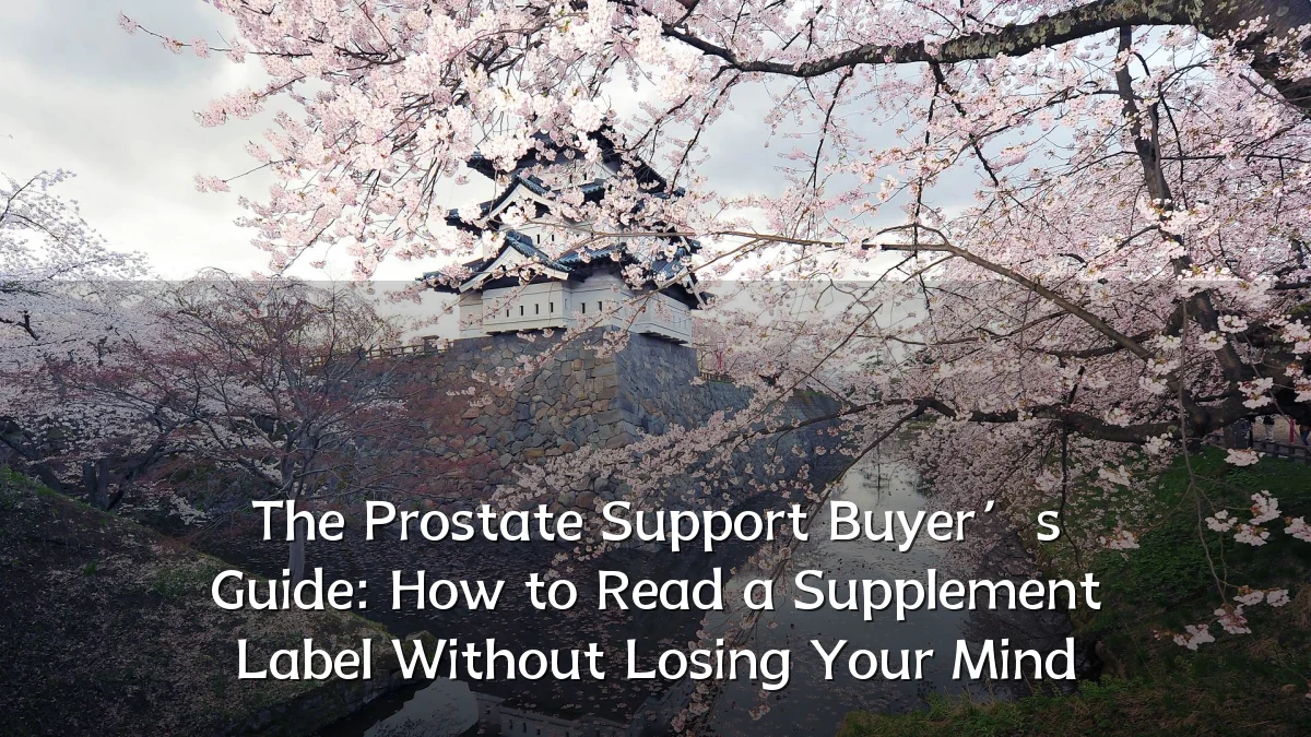 The Prostate Support Buyer’s Guide: How to Read a Supplement Label Without Losing Your Mind
