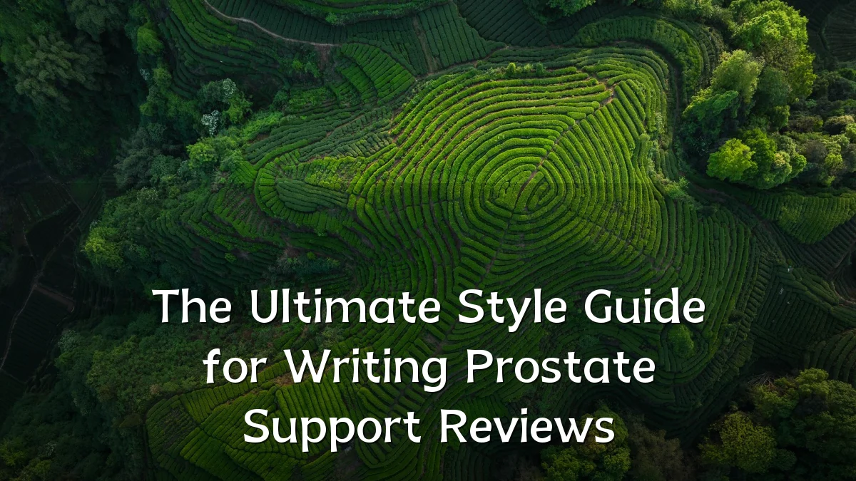 The Ultimate Style Guide for Writing Prostate Support Reviews